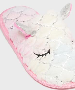 Chaussons mules avec motifs pailletés et oreilles en relief fille vue6 - GEMO (ENFANT) - GEMO