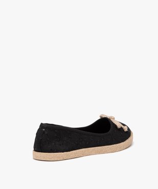 Ballerines femme en toile imprimée et semelle corde vue5 - GEMO (SPORTSWR) - GEMO