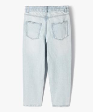 Jean slim avec ceinture élastique fille  vue4 - GEMO 4G FILLE - GEMO