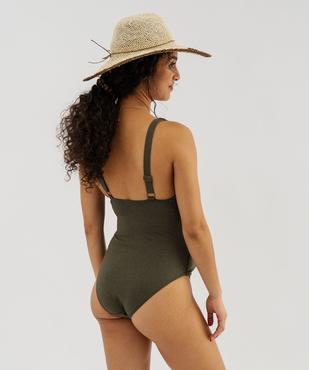 Maillot de bain une pièce effet pailleté spécial maternité vue3 - GEMO (PLAGE) - GEMO
