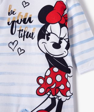 Pyjama bébé à rayures et motif Minnie - Disney vue2 - DISNEY DTR - GEMO