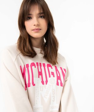 Sweat femme molletonné avec inscription - Camps United vue2 - CAMPS UNITED - GEMO