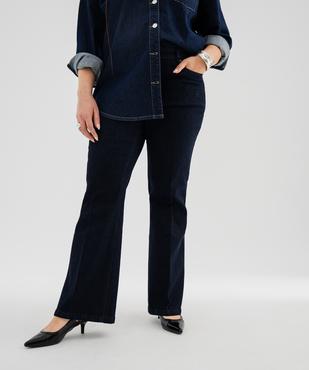 Jean Flare extensible taille normale femme grande taille vue1 - GEMO (G TAILLE) - GEMO