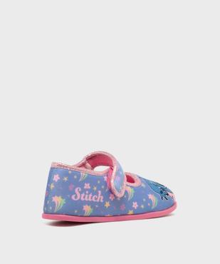 Chaussons babies à scratch en velours imprimé fille - Stitch vue4 - LILO & STITCH - GEMO