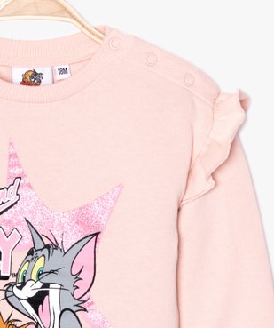 Sweat bébé fille à volants - Tom & Jerry vue3 - TOM ET JERRY - GEMO