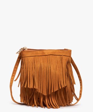 Sac fille à franges toucher velours vue1 - GEMO (ENFANT) - GEMO