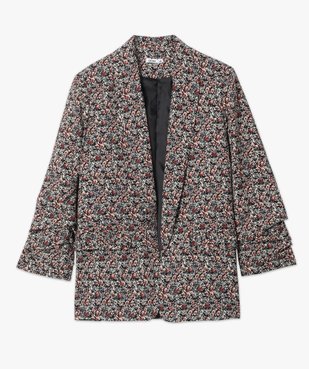 Veste femme à manches ¾ froncées vue4 - GEMO(FEMME PAP) - GEMO