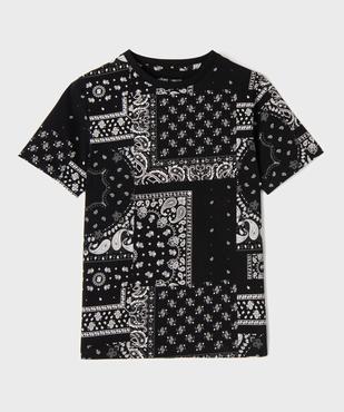 Tee-shirt manches courtes imprimé bandana garçon vue1 - GEMO 4G GARCON - GEMO