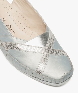 Mocassins confort femme avec talon ouvert vue6 - GEMO (CONFORT) - GEMO