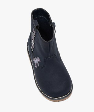 Boots fille unies avec étoiles pailletées – LuluCastagnette vue5 - LULU CASTAGNETT - GEMO