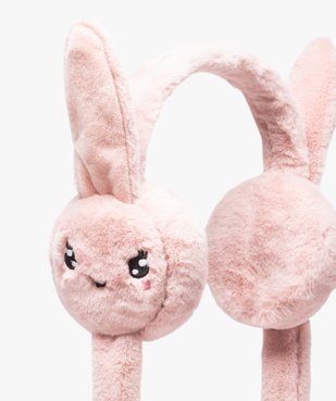 Cache-oreilles fille animé en maille peluche douce vue2 - GEMO (ENFANT) - GEMO