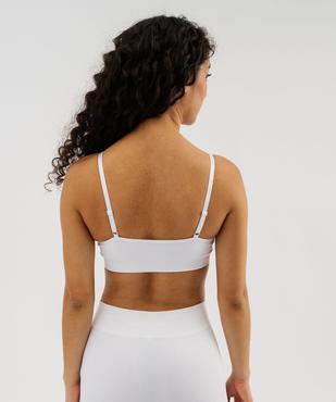 Brassière triangle sans armatures avec mousses amovibles vue11 - GEMO 4G FEMME - GEMO