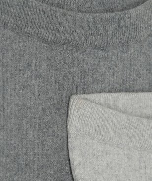 Pantalon bébé en maille côtelée (lot de 2) vue2 - GEMO(BB COUCHE) - GEMO