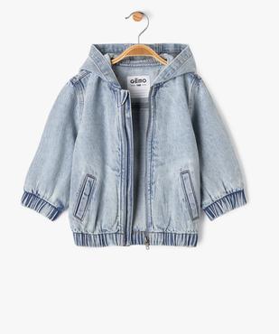 Blouson en jean à capuche bébé garçon vue2 - GEMO(BEBE DEBT) - GEMO