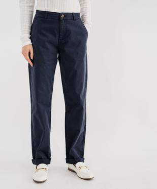 Pantalon chino coupe regular femme vue6 - GEMO(FEMME PAP) - GEMO