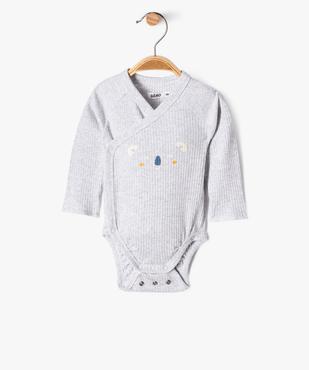 Ensemble naissance évolutif 3 pièces : body, legging et bavoir vue3 - GEMO(BB COUCHE) - GEMO