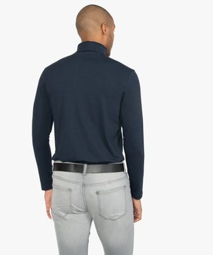 Tee-shirt homme ajusté à col roulé vue3 - GEMO (HOMME) - GEMO