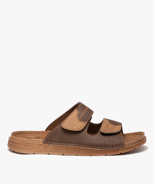 Sandales mules confort 2 brides scratch homme vue1 - G'FLEX - GEMO