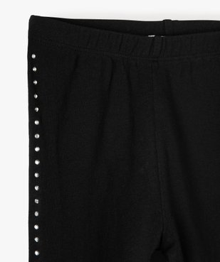 Leggings fille avec strass sur les côtés vue2 - GEMO (ENFANT) - GEMO