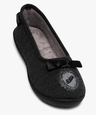 Chaussons femme ballerines dessus jersey - Isotoner vue5 - ISOTONER - GEMO