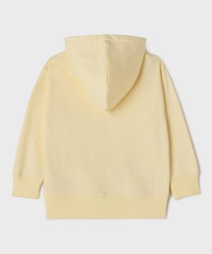 Sweat zippé à capuche uni garçon vue3 - GEMO 4G GARCON - GEMO