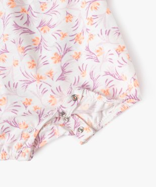 Combishorts imprimés en coton à bretelles bébé fille (lot de 2) vue2 - GEMO(BB COUCHE) - GEMO