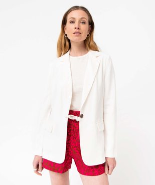 Veste de tailleur femme avec fermeture un bouton vue1 - GEMO(FEMME PAP) - GEMO