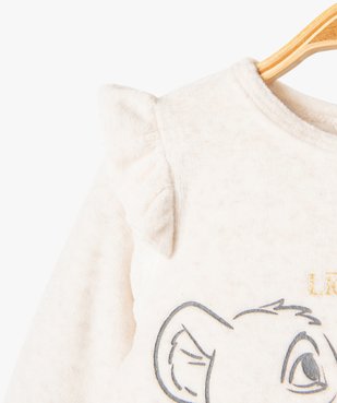 Pyjama velours motifs Le Roi Lion bébé - Disney Baby vue2 - DISNEY BABY - GEMO