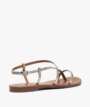 Nu-pieds femme à talon plat et entre-doigts extra fin - Only vue4 - ONLY - GEMO