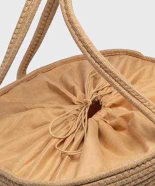 Sac cabas en textile avec motif soleil femme vue3 - GEMO (ACCESS) - GEMO