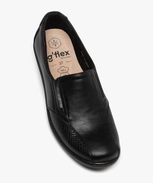 Mocassins confort bi-matières avec semelle compensée femme vue5 - G'FLEX - GEMO