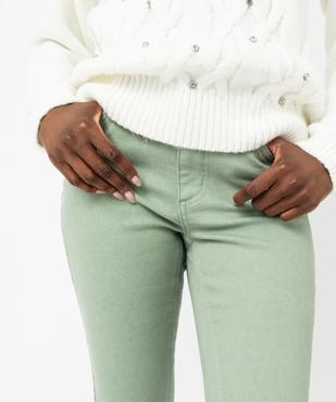 Jean slim coloré taille normale femme vue2 - GEMO 4G FEMME - GEMO