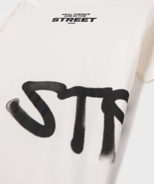 Tee-shirt manches courtes avec inscriptions graffiti garçon vue2 - GEMO 4G GARCON - GEMO
