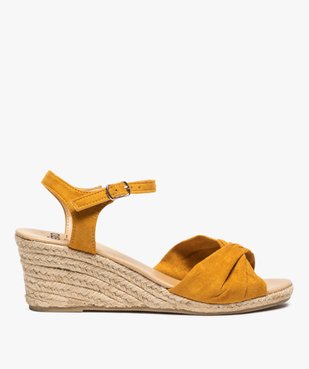 Sandales femme à talon compensé en corde vue1 - GEMO(URBAIN) - GEMO