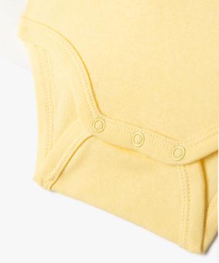 Body à manches courtes avec message bébé garçon (lot de 3) vue3 - GEMO 4G BEBE - GEMO