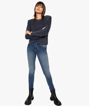 Jean femme coupe Slim aspect usé vue5 - GEMO(FEMME PAP) - GEMO