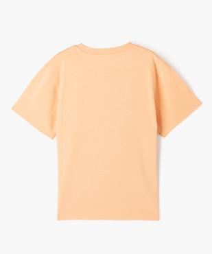 Tee-shirt manches courtes coupe oversize à motif plage garçon vue3 - GEMO (ENFANT) - GEMO
