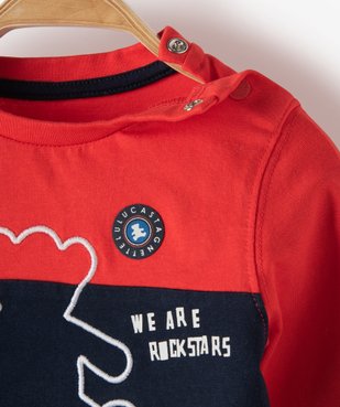 Tee-shirt bébé garçon tricolore – Lulu Castagnette vue2 - LULUCASTAGNETTE - Nikesneakers