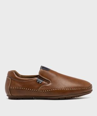 Mocassins slip-on avec semelle intérieure cuir homme - Urban Steps vue2 - URBAN STEPS - GEMO