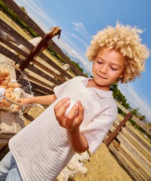 Polo en jersey de coton fantaisie garçon vue1 - GEMO (ENFANT) - GEMO