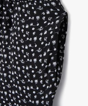 Combishort à motifs fleuris avec détails froncés fille vue2 - GEMO 4G FILLE - GEMO