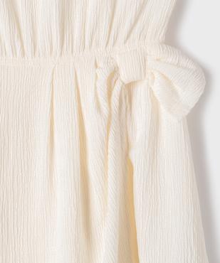 Robe courte sans manches en maille froissée fille vue2 - GEMO 4G FILLE - GEMO