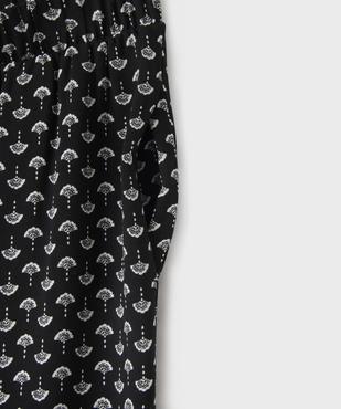 Pantalon large en viscose fille vue2 - GEMO 4G FILLE - GEMO