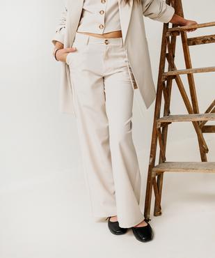 Pantalon large et fluide fille vue5 - GEMO (JUNIOR) - GEMO