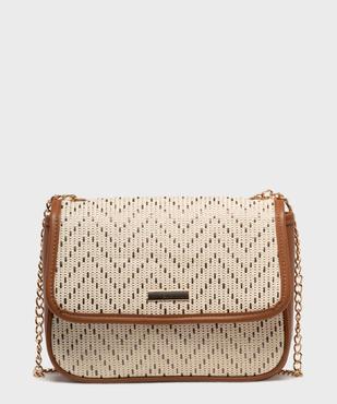 Sac besace à bandoulière chaîne femme vue1 - GEMO (ACCESS) - GEMO