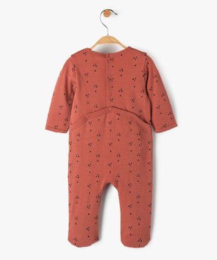 Pyjama dors-bien bébé en coton avec motif sur le buste vue3 - GEMO(BB COUCHE) - GEMO