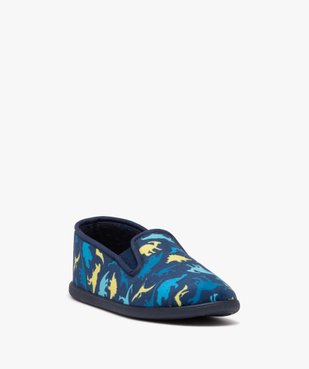 Chaussons garçon imprimés dinosaure style pantoufles vue2 - GEMO 4G GARCON - GEMO