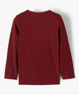 Tee-shirt garçon manches longues à poche poitrine vue4 - GEMO C4G GARCON - GEMO