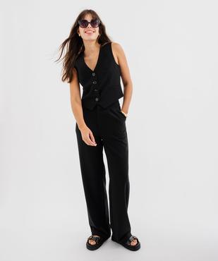 Gilet de costume 4 boutons femme vue4 - GEMO(FEMME PAP) - GEMO