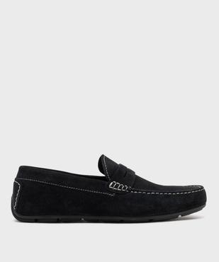 Mocassins dessus cuir velours homme -Tanéo vue1 - TANEO GEMO FOR GOOD - GEMO